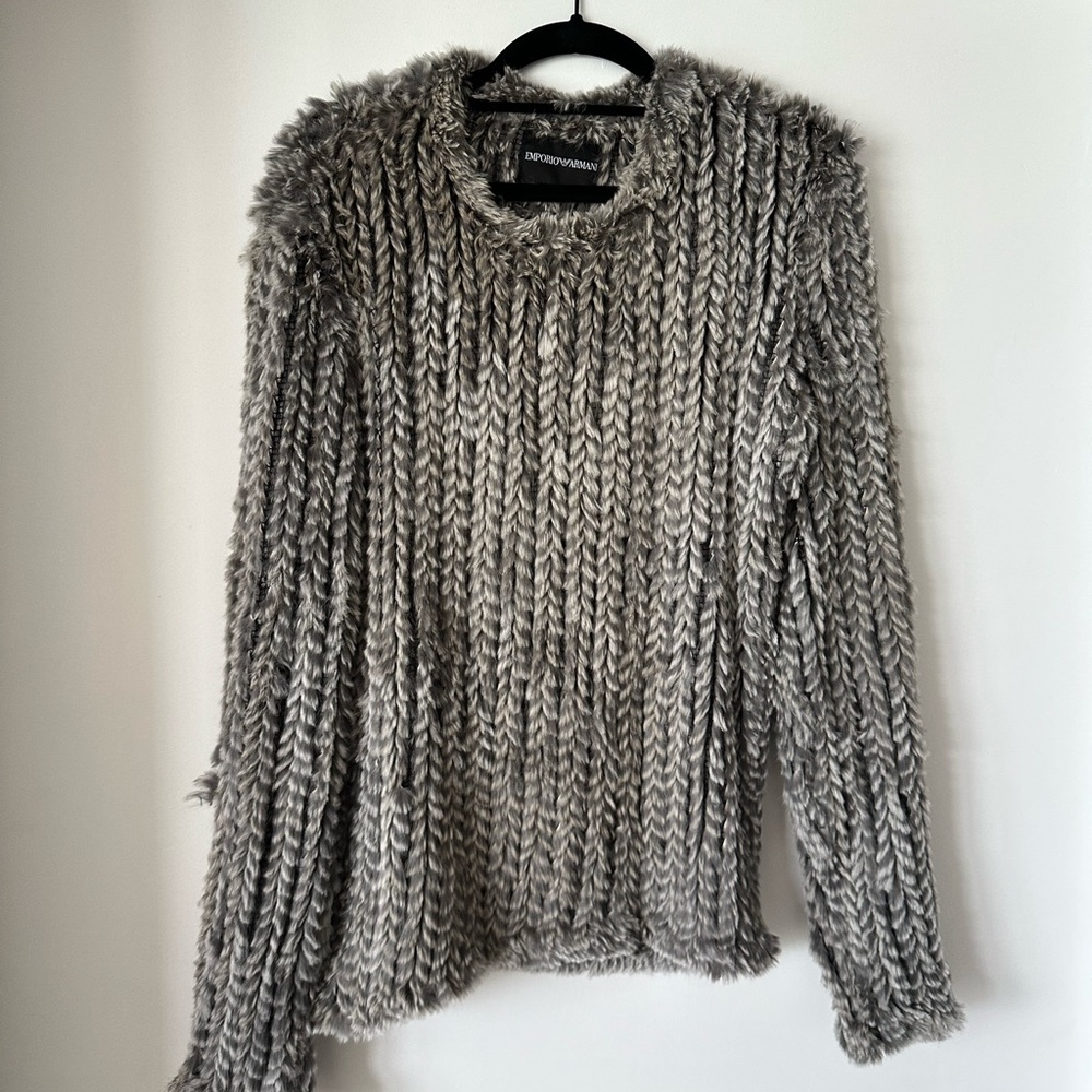 Rabbit fur Emporio Armani sweater